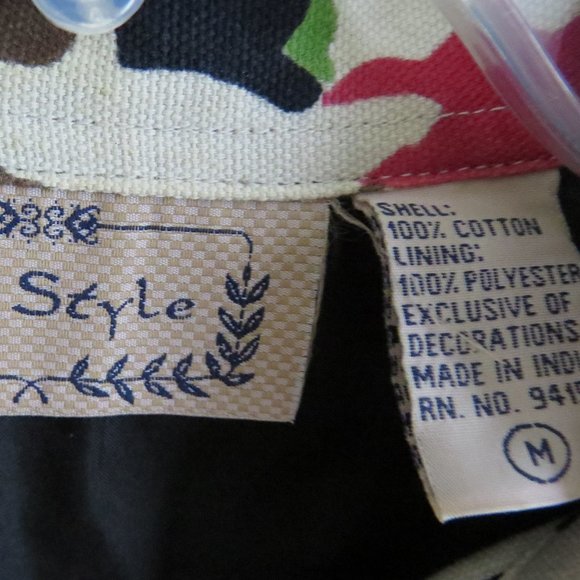 Vintage Life Style 90's 100% Cotton Blazer - Picture 3 of 5